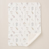 Sherpa Blanket (Small) - Floral Pattern Deken (Voorkant)