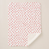 Sherpa Blanket (Small) - Red Dots Pattern Deken (Voorkant)