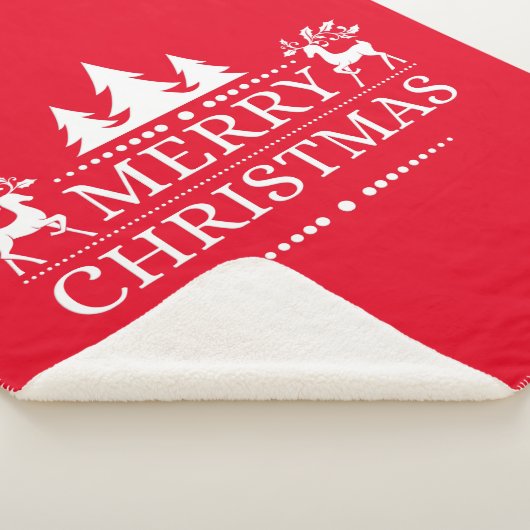 Sherpa Blanket - Vrolijk kerstfeest Deken (3/4)