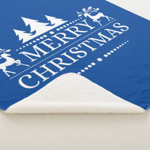 Sherpa Blanket - Vrolijk kerstfeest Sherpa Deken