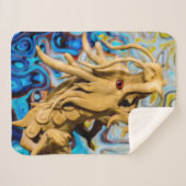 Sherpa bonne chance couverture de dragon chinois (Devant (Horizontal))