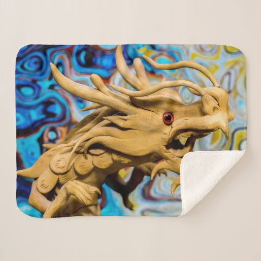 Sherpa bonne chance couverture de dragon chinois (Devant (Horizontal))