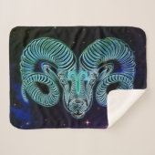 Sherpa caresse la couverture de zodiac ram (Devant (Horizontal))