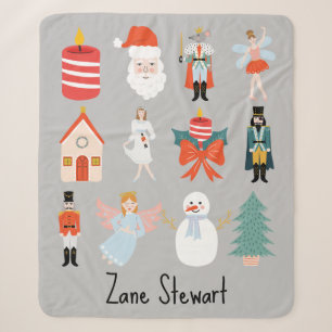 Sherpa Casse-Noisette Thème Noël Couverture personnalisée