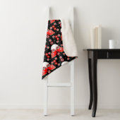 Sherpa Chouette scandinave Couverture polaire Art folklor (En situation)