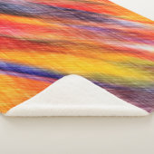 Sherpa Couleurs Abstraites coucher de soleil Couverture S (3/4)