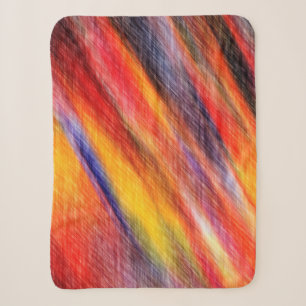 Sherpa Couleurs Abstraites coucher de soleil Couverture S