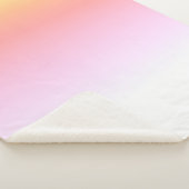 Sherpa Couleurs blanches rose jaune Couverture minimalist (3/4)