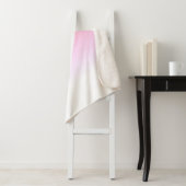 Sherpa Couleurs blanches rose jaune Couverture minimalist (En situation)