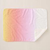 Sherpa Couleurs blanches rose jaune Couverture minimalist (Devant (Horizontal))