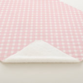 Sherpa Couverture à carreaux roses (3/4)