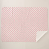 Sherpa Couverture à carreaux roses (Devant (Horizontal))