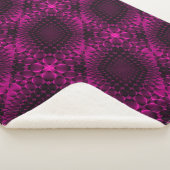 Sherpa Couverture à motif abstrait rose (3/4)