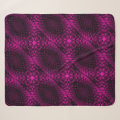 Sherpa Couverture à motif abstrait rose (Devant (Horizontal))