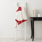 Sherpa Couverture à points blanc et rouge chaud (En situation)