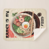 Sherpa Couverture à thème Ramen pour Ramen Lover (Devant (Horizontal))