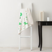 Sherpa Couverture avec silhouette de chihuahua vert paste (En situation)