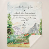 Sherpa Couverture avec vœux de mariage pour les jeunes ma (Devant)