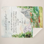 Sherpa Couverture avec vœux de mariage pour les jeunes ma (Devant (Horizontal))