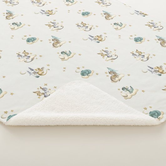 Sherpa Couverture bébé dragon dormant (3/4)