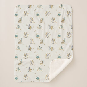 Sherpa Couverture bébé dragon dormant
