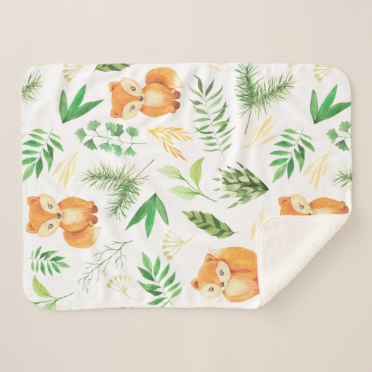 Sherpa Couverture bébé en bois (Devant (Horizontal))