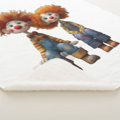 Sherpa Couverture bébé en molleton de clowns de dessin an (3/4)