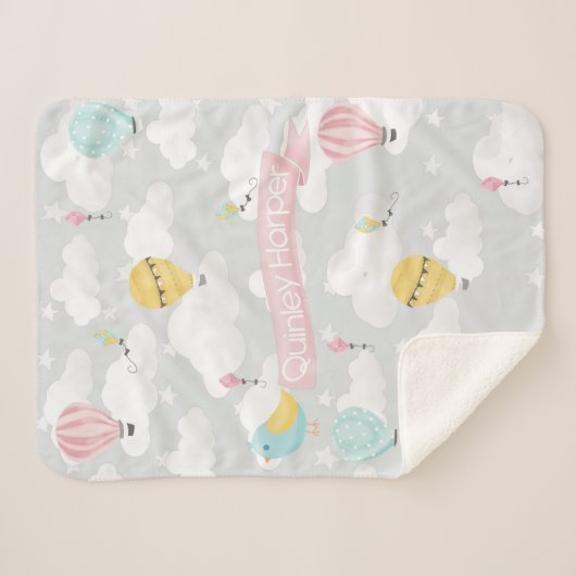 Sherpa couverture bébé en montgolfière (Devant (Horizontal))