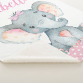 Sherpa Couverture bébé fille éléphant (3/4)