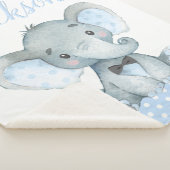 Sherpa Couverture bébé garçon éléphant (3/4)