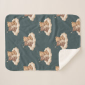 Sherpa Couverture bébé nuage oursons endormis (Devant (Horizontal))