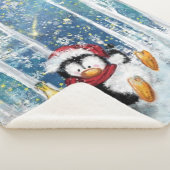 Sherpa Couverture bébé pingouin de Noël (3/4)