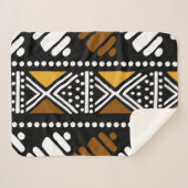 Sherpa Couverture Bogolée africaine en tissu de boue (Devant (Horizontal))