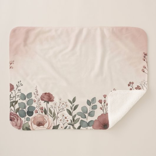 Sherpa Couverture botanique féminine douce (Devant (Horizontal))