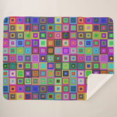 Sherpa couverture carré arc-en-ciel (Devant (Horizontal))