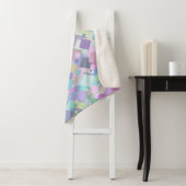 Sherpa couverture carré pastel (En situation)