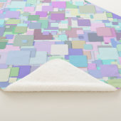 Sherpa couverture carré pastel (3/4)