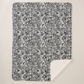 Sherpa couverture cercles abstraits (Devant)