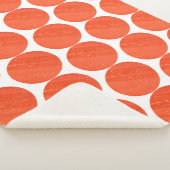 Sherpa Couverture Cercles Texture de Jaspe de Jade Rouge  (3/4)