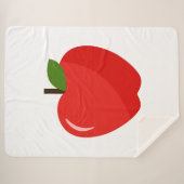Sherpa Couverture chaude Apple (Devant (Horizontal))
