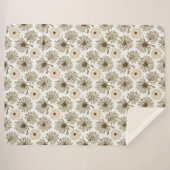 Sherpa Couverture chaude de style botanique (Devant (Horizontal))