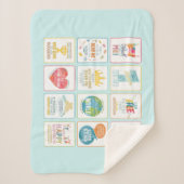 Sherpa Couverture colorée 12 Pesukim (Devant)