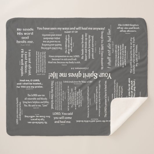 Sherpa Couverture curative d'écritures saintes - charbon (Devant (Horizontal))