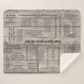 Sherpa Couverture curative d'écritures saintes - fibre de (Devant (Horizontal))