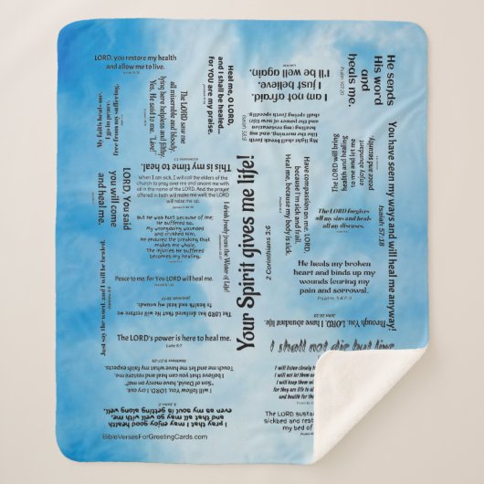 Sherpa Couverture curative d'écritures saintes - nuages (Devant)