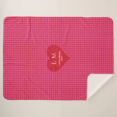Sherpa Couverture de cadeau de la Saint-Valentin à motif (Devant (Horizontal))