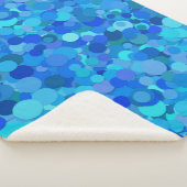 Sherpa couverture de confetti bleu point (3/4)