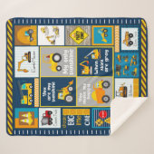 Sherpa Couverture de construction, cadeaux de constructio (Devant (Horizontal))