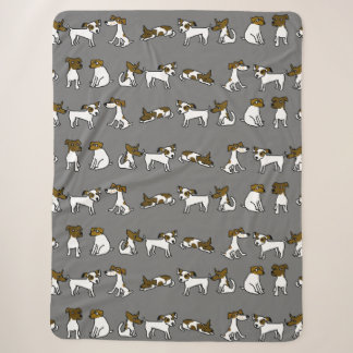 Sherpa Couverture de dessin animé Jack Russell
