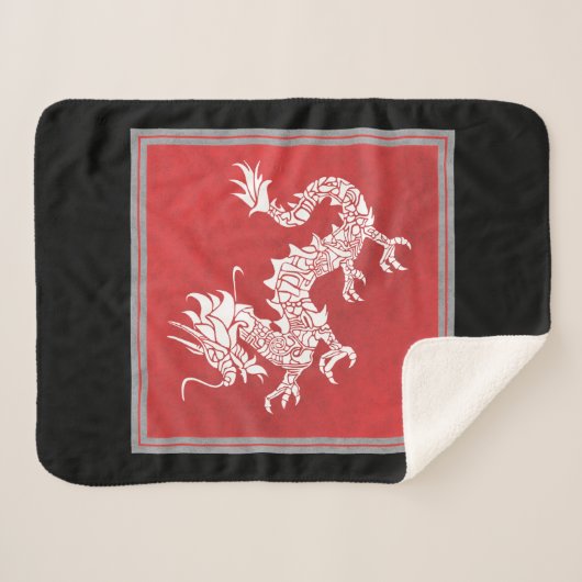 Sherpa couverture de dragon rouge (Devant (Horizontal))